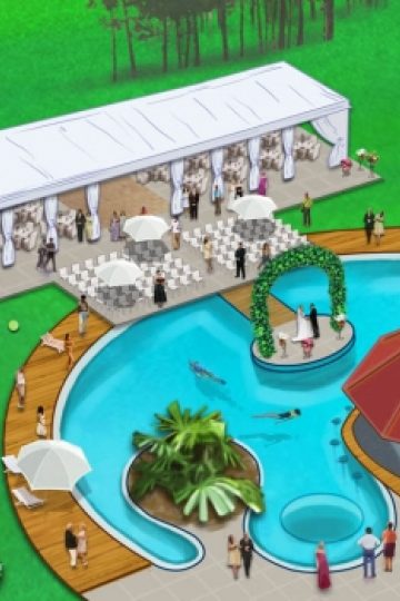 nunta la piscina TreHOuse
